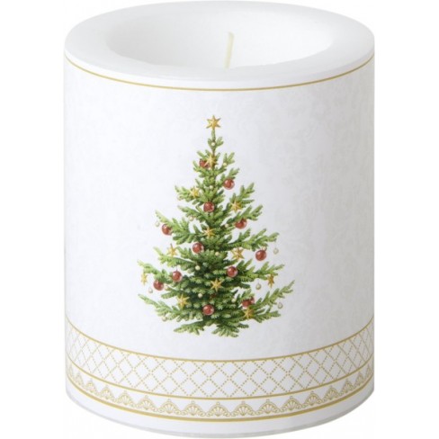 Свещ 10.5х9см Classic Christmas Tree златиста